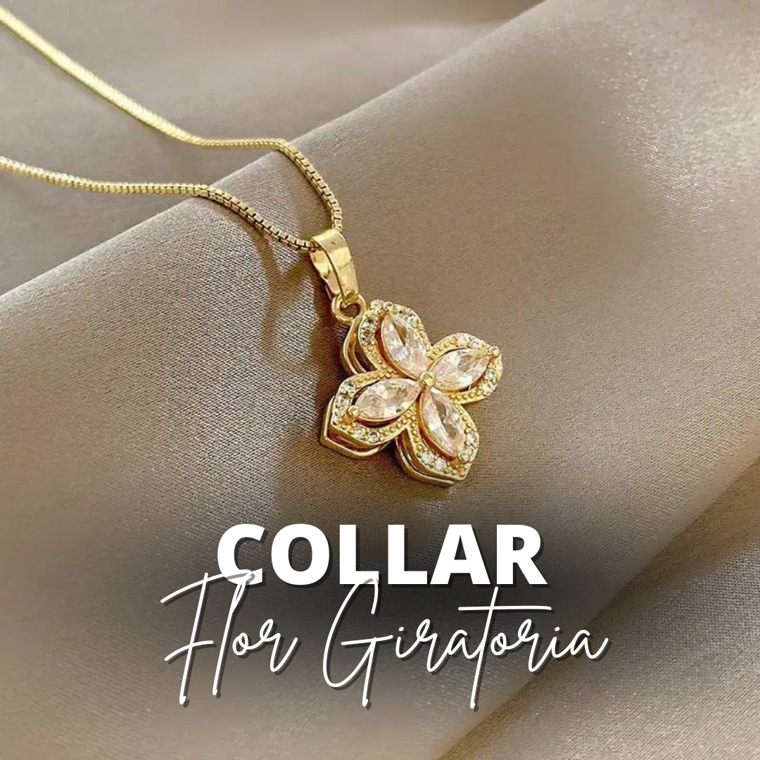 Collar Flor Giratoria